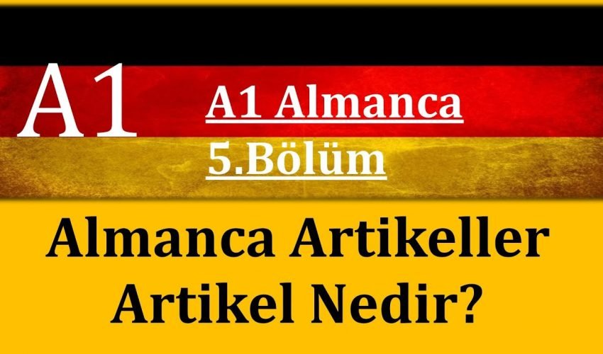 A1 Almanca | 5.Bölüm | Artikel Nedir? / Was sind Artikel?
