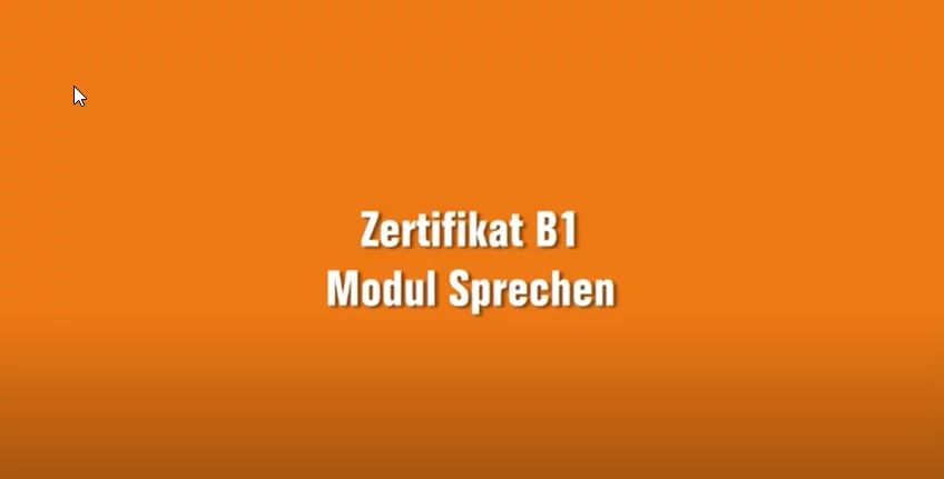 ZD B1 sprechen Prüfung . Goethe-Institut Zertifikat B1 sprechen Prüfung